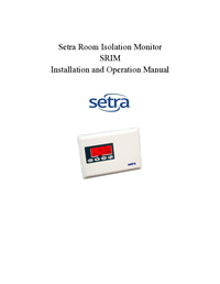Thumbnail of document Manual - SRIM1 Room Isolation Monitor